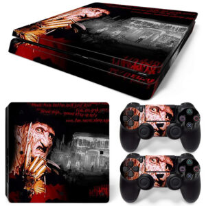 Freddy Krueger Art PS4 Slim Skin Sticker Cover