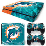 Miami Dolphins Symbol PS4 Slim Skin Sticker Decal