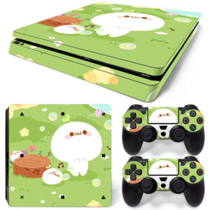 Green Kawaii Art PS4 Slim Skin Sticker Decal