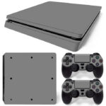 Dark Gray Color Playstation PS4 Slim Skin Sticker Cover