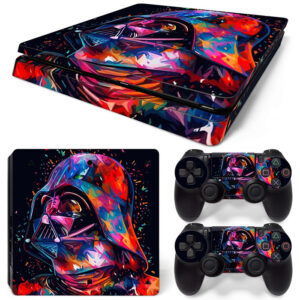 Colorful Darth Vader Art PS4 Slim Skin Sticker Decal