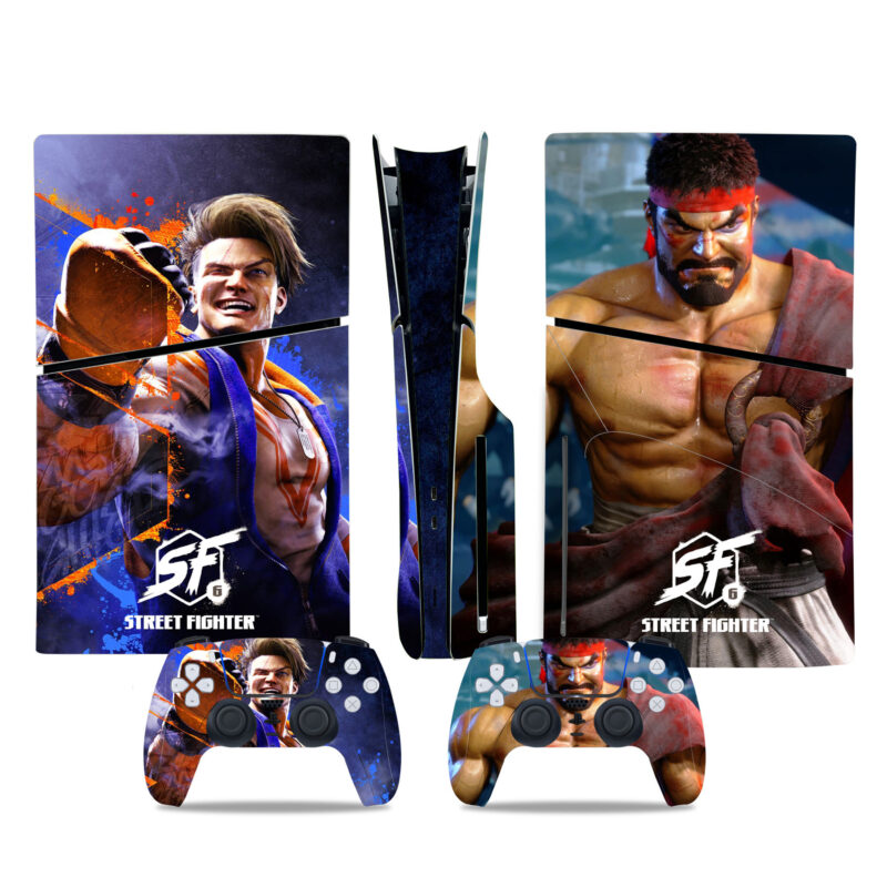 Street Fighter PS5 Slim Skin Sticker Cover