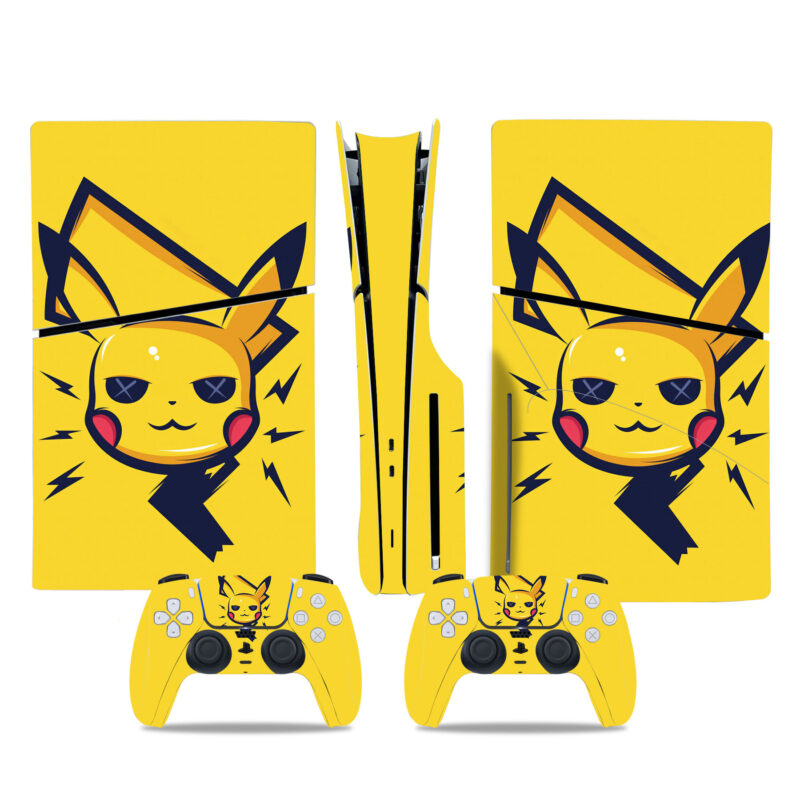 Pokémon Pikachu PS5 Slim Skin Sticker Cover