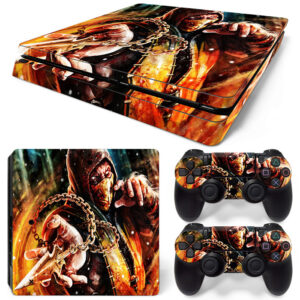 Mortal Kombat Scorpion PS4 Slim Skin Sticker Decal