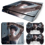 Wlop Luminus Girl With Sword PS4 Slim Skin Sticker Decal