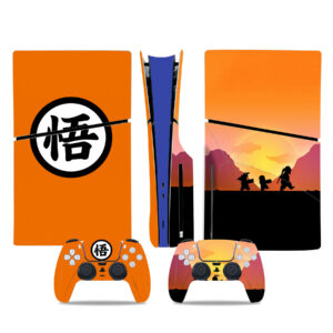 Master Roshi Goku Krillin and Symbol PS5 Slim Skin Sticker Decal