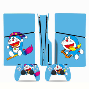 Doraemon Skin Sticker For PS5 Slim Design 1