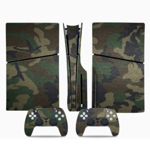 Army Camouflage Pattern PS5 Slim Skin Sticker Cover