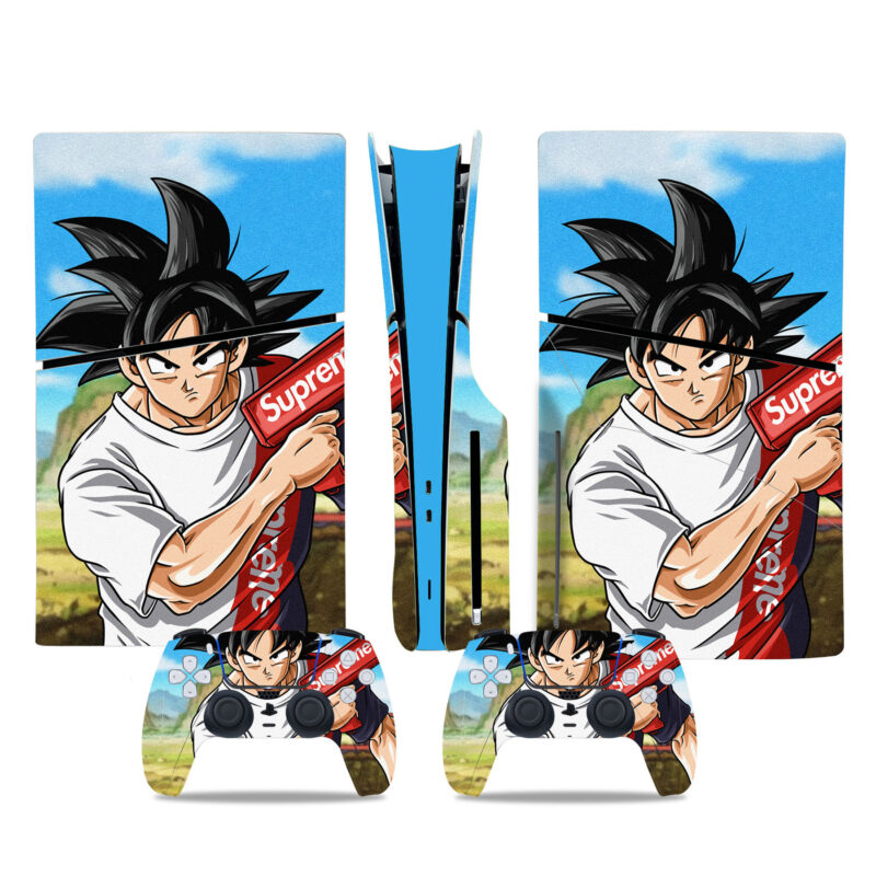 Supreme Goku PS5 Slim Skin Sticker Cover