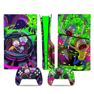 Rick And Morty PS5 Slim Skin Sticker Decal Design 1