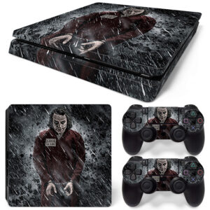 Joker Handcuffed In Rain PS4 Slim Skin Sticker Cover