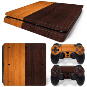 Light and Dark Brown Woods PS4 Slim Skin Sticker Cover