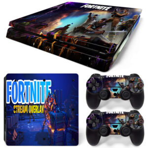 Fortnite Stream Overlay PS4 Slim Skin Sticker Decal