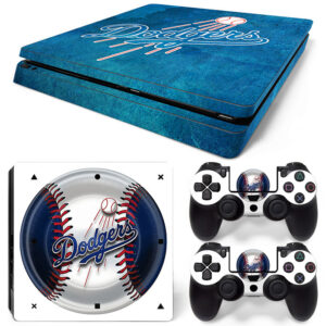 Dodgers Ball And Symbol PS4 Slim Skin Sticker Decal