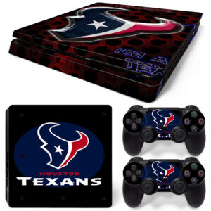 Houston Texans Symbol PS4 Slim Skin Sticker Cover