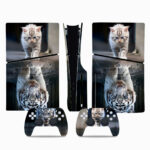 Reflection Kitty Tiger PS5 Slim Skin Sticker Decal