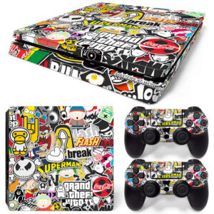 Graffiti Sticker Bomb PS4 Slim Skin Sticker Decal