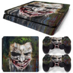 The Dark Knight Joker Face Art PS4 Slim Skin Sticker Decal