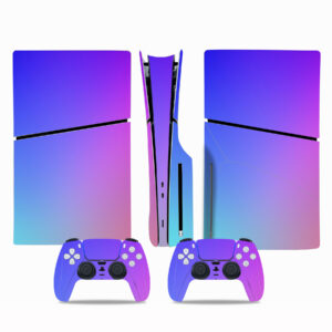 Blue And Purple Gradient PS5 Slim Skin Sticker Decal