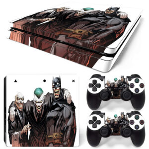 Jokerized Batman And Alfred Art PS4 Slim Skin Sticker Cover