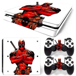 Deadpool Art PS4 Slim Skin Sticker Cover