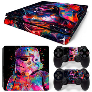 Colorful Star Wars Stormtrooper PS4 Slim Skin Sticker Cover