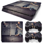 Lebron James Jumping Art PS4 Slim Skin Sticker Cover