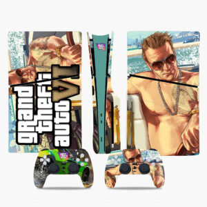 Grand Theft Auto VI PS5 Slim Skin Sticker Decal Design 2