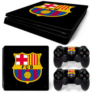 FC Barcelona Symbol Black PS4 Slim Skin Sticker Decal