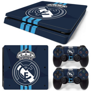 Real Madrid CF Blue Symbol PS4 Slim Skin Sticker Decal