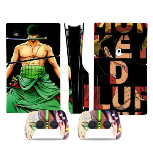 Roronoa Zoro And Monkey D. Luffy PS5 Slim Skin Sticker Cover