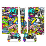 Sticker Bomb PS5 Slim Skin Sticker Cover