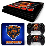 Chicago Bears Symbol PS4 Slim Skin Sticker Cover