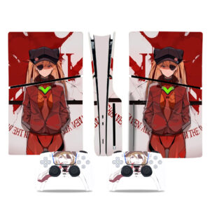 Asuka Langley Soryu PS5 Slim Skin Sticker Cover Design 2