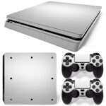 White Color Playstation PS4 Slim Skin Sticker Cover