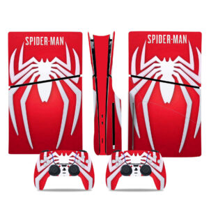 Spider-Man Symbol PS5 Slim Skin Sticker Cover