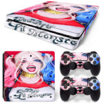 Harley Quinn Fan Art Skin Sticker For PS4 Slim