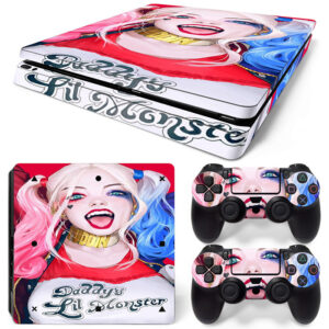 Harley Quinn Fan Art Skin Sticker For PS4 Slim