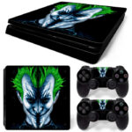 Evil Face Joker Art PS4 Slim Skin Sticker Decal