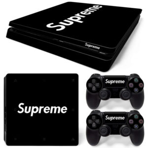 Black Supreme Symbol PS4 Slim Skin Sticker Decal