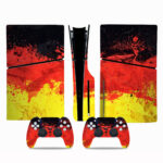 Flag Of Germany Painting PS5 Slim Skin Sticker Cover