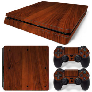 Wood Grain PS4 Slim Skin Sticker Cover