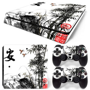 Bamboo And Sparrow Chinese Art PS4 Slim Skin Sticker Decal