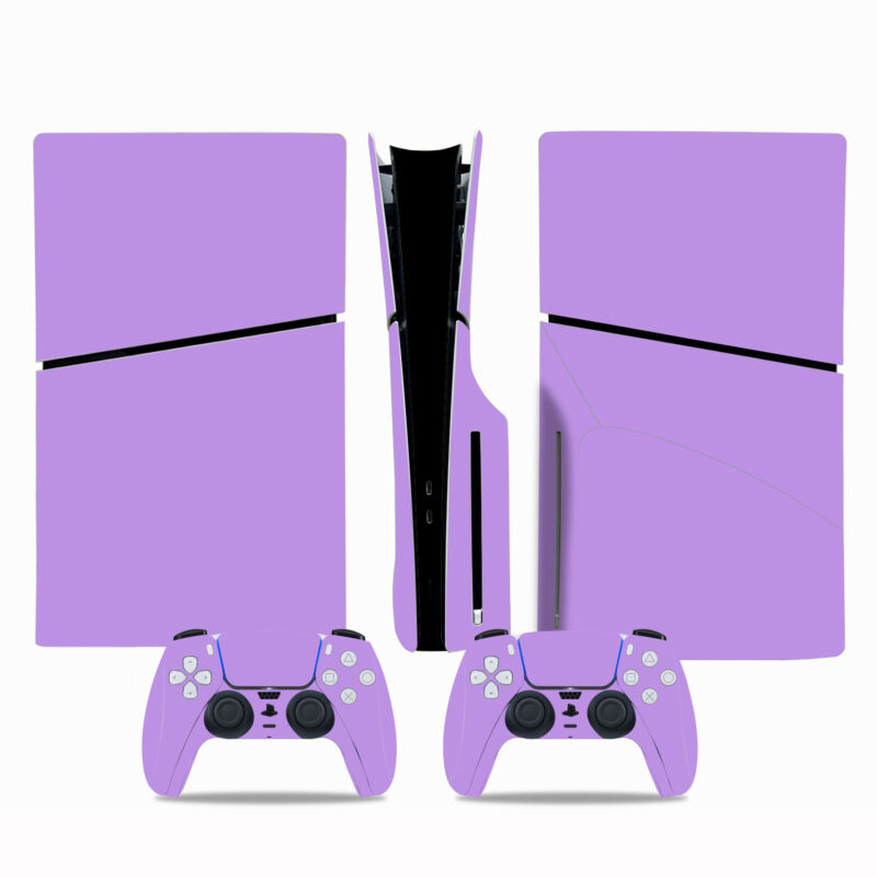 Lavender Color PS5 Slim Skin Sticker Decal