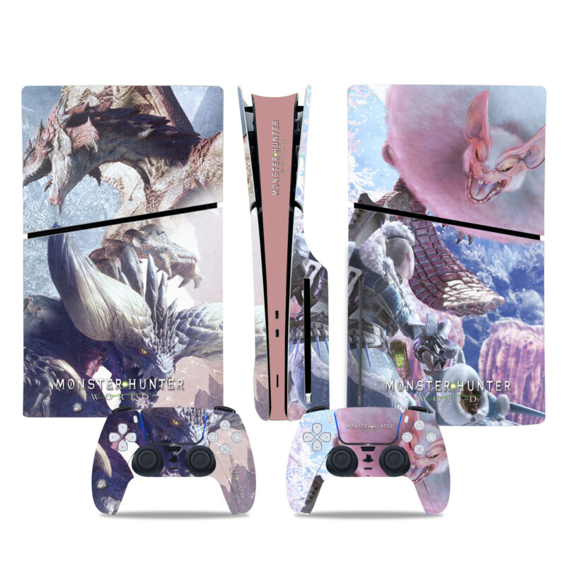 Monster Hunter: World PS5 Slim Skin Sticker Decal Design 1