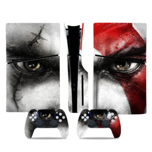 God Of War Kratos Eyes PS5 Slim Skin Sticker Decal