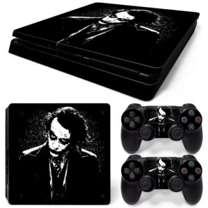 Black Joker PS4 Slim Skin Sticker Decal