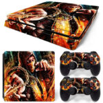 Mortal Kombat Scorpion PS4 Slim Skin Sticker Decal Design