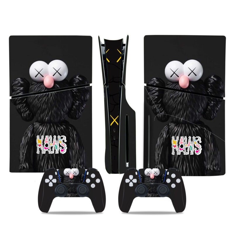 Vibrant And Playful Kaws PS5 Slim Skin Sticker Decal