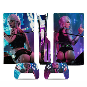 Cyberpunk 2077 Ciri PS5 Slim Skin Sticker Decal